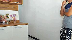 Young Wife Fucks Friend While Husband Showers