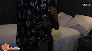 The shy girl passes her casting by showing off her amazing sucking skills on that big cock