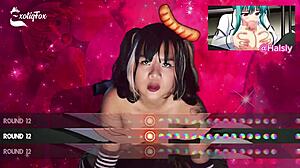 hey, watch my bouncy tits and ass bounce on your dick. exotiqfox solo gooner girl gets wild!