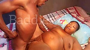 Granny with big ass shows off creamy sweet pussy.