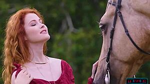 GORGEOUS REDHEAD MILF SOLO OUTDOOR!