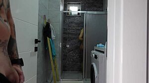 Stepsister Fucked Quickly in Shower with Big Ass