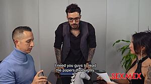 Sexmex - Divorced Ex-Wife Ashley Sanz Fucks Ex-Husband in Quickie