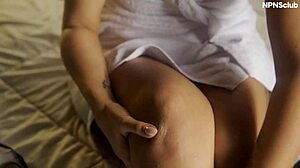 why is this curvy milf riding her brother-in-law so hard?  