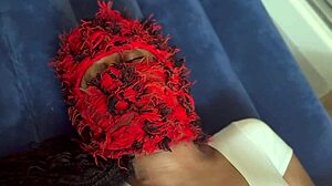 Watch this ebony babe squirt through shorts on XVideos Red