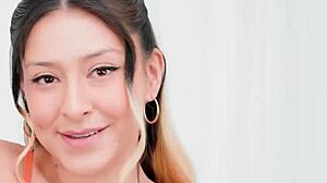 petite asian gagged with deep throat action in pov style. choking on cock while getting oral.