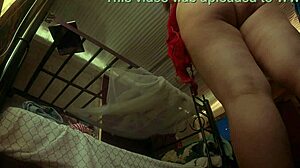 She came back from bathing the whore and I recorded her secretly, how I want to fuck you whore