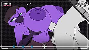 Horny virgin Zoe enters group scene with shaved body.