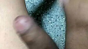 This Indian boy is masturbating his cock.