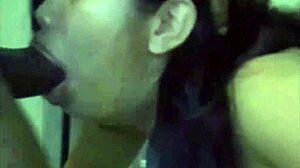 Feeding Her Throat With Big Black Cock