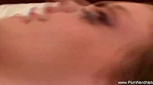 horny teen tries interracial sex with a group, loving every moment 😍