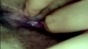 asian slut masturbates on webcam, fingering and handjobs