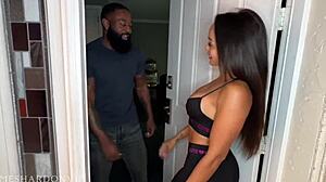 This sexy Latina takes hard BBC pounding during massage!