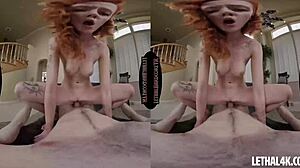 Petite teen fucks photographer hard in VR reality scene