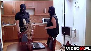 police group in action with big tits and fucking remastered