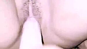 That dildo drives my wet pussy to wild squirting