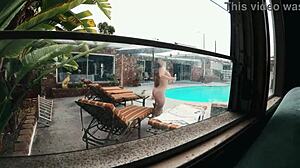 Oh No! Gigi Breeze Caught Naked Sunbathing By Spy!