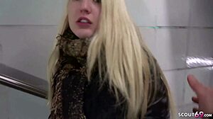 german scout interviews teen from dresden, leading to anal fucking with monster cock