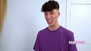 Busty Stepmom Caitlin Bell Shocked by My Huge Cock Size