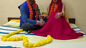 First night for newly married desi girl with eager husband