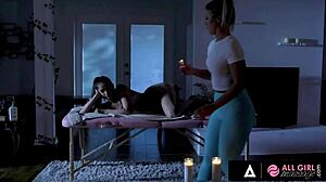 all girl massage with candice dare and georgia jones scissoring wild?