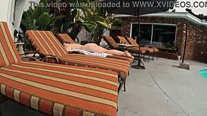 Oh No! Gigi Breeze Caught Naked Sunbathing By Spy!