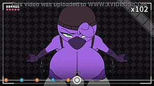 Horny virgin Zoe enters group scene with shaved body.