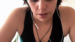 Learn German With Cute Brunette Nerd SFW