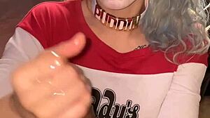 Bbc pawg gets handjob and creampie.