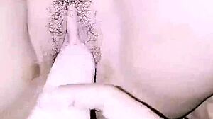 That dildo drives my wet pussy to wild squirting