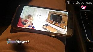 Cuckold Husband Records Hot Wife Fucking Friend On Sofa!