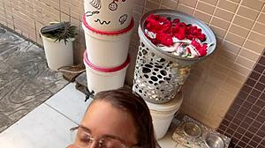 the beautiful sister-in-law loves sucking outdoors