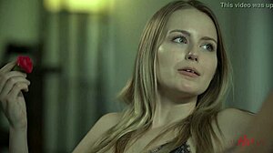 Feeling so hot watching blonde lesbians finger and trib close-up