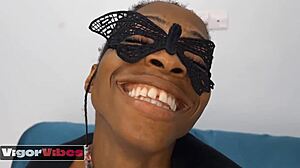 Yo, slim ebony girl rides a massive dick!