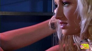 Blonde and brunette lesbians fulfill sexual urges