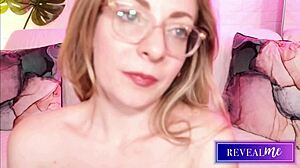 italian milf in red lingerie uses vibrator dildo on tits pussy ass