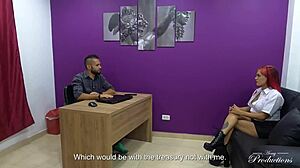 Secretary seduces boss for a raise