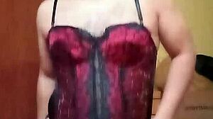 Shirley Dances Seductively In Red-Black Corset, Revealing Her Trans Beauty