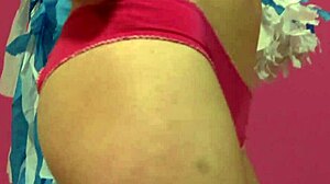 Faye and georgia roll grind and bump poons in girly polkadot bedroom sqf