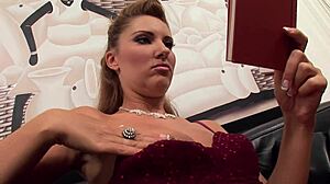 omg, this hot brunette is getting analized so hard, with riding and deepthroat 😍