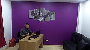 Secretary seduces boss for a raise