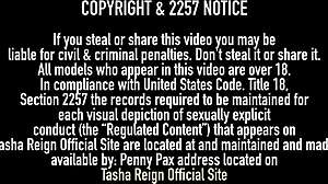 Tasha Reign in Lingerie Finger Fucks Both Holes During Bubble Bath