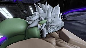 Fat ass goblin slut in best breeding session. She rides big cock and takes cum.