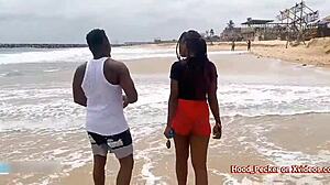 Beach Fun Leads To Ass Hitting At Crib
