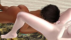 Adrianna Gives Zoe a Hard Pounding