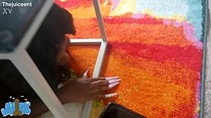 i got stuck then fucked by big black cock