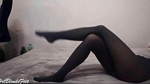 Miley Grey's Sexy Legs In Nylon Fetish Drive Me Wild