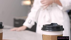 Does busty ellie nova surprise you with a morning fuck? Her tight pussy gets wet.