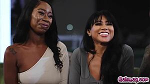 Unbelievable! Mocha Menage, Bella Rolland, and Ember Snow Dive into Threesome Heat