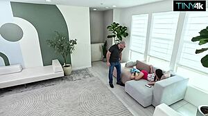 Mia River says, 'I'll use my tight pussy to pay you back with this monster cock'